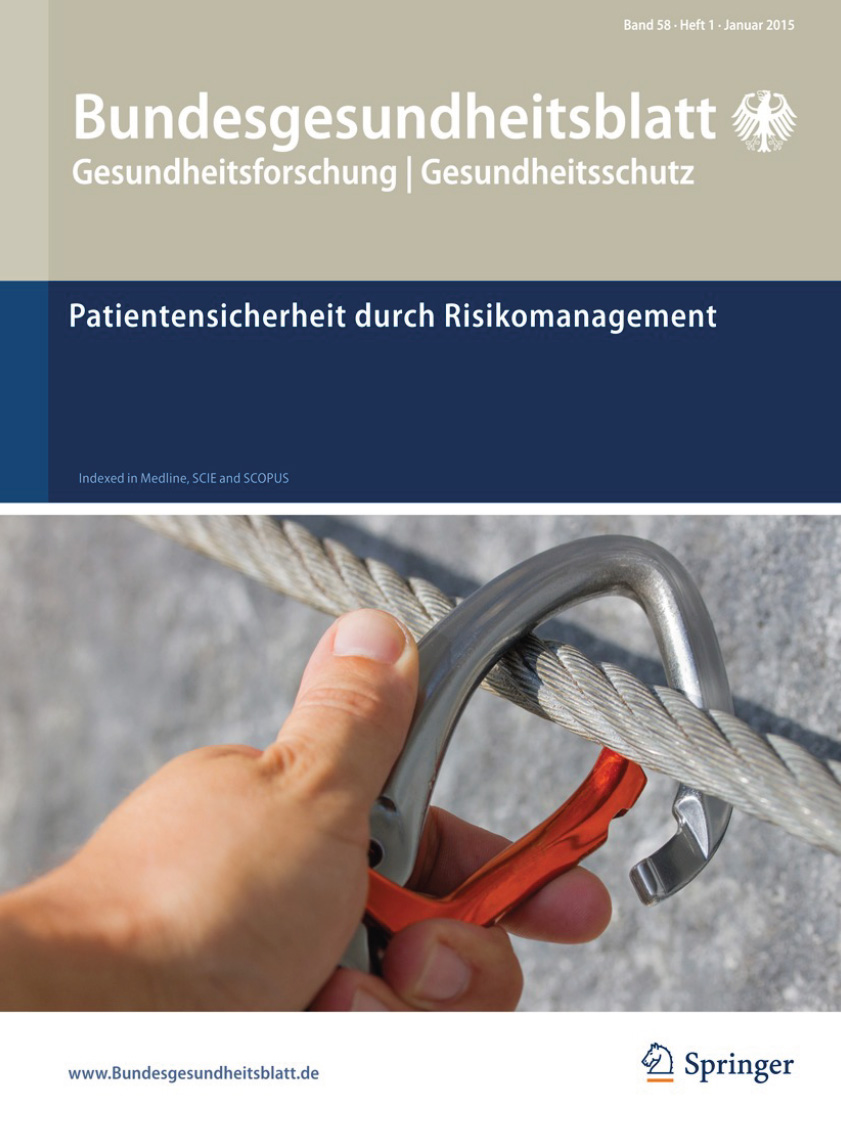 Artikel im Bundesgesundheitsblatt zur Patientensicherheit in der Ausbildung der Gesundheitsberufe Euteneier Siebert Hoffmann